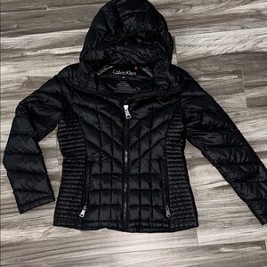 Calvin Klein Women's Quilted Black Puffer Coat